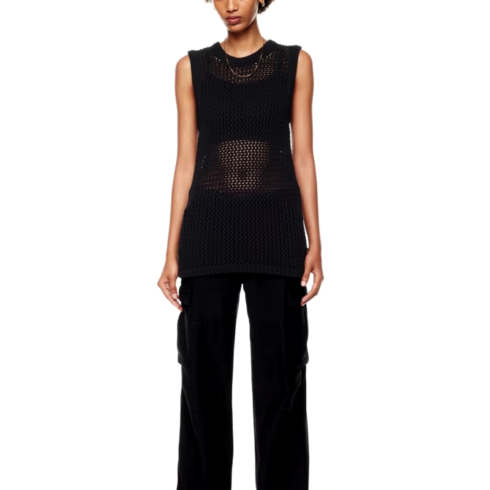 Aritzia Black Sleeveless Sweater